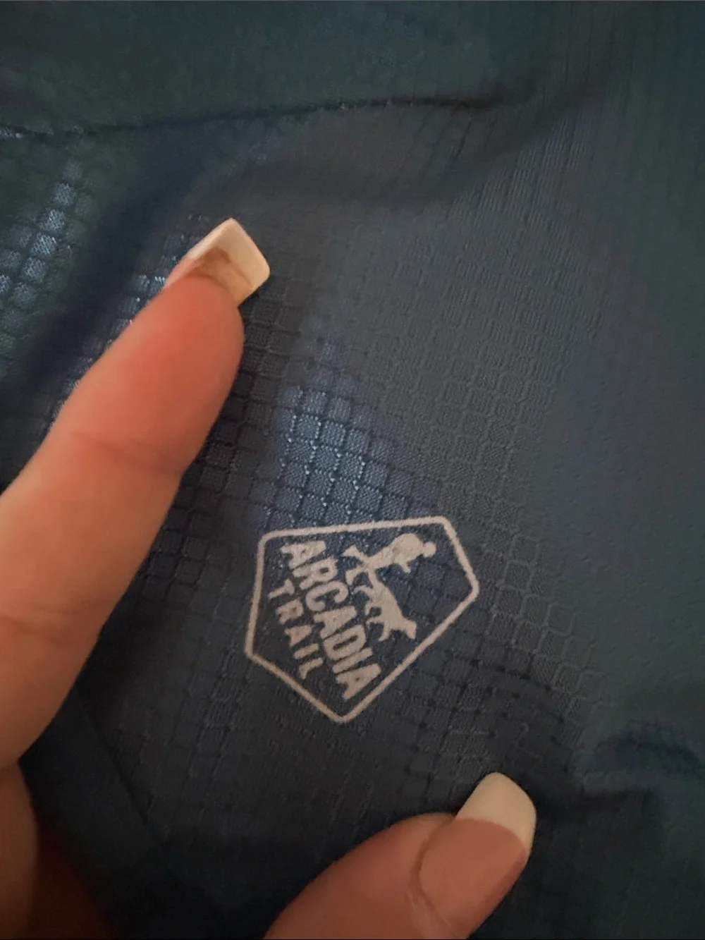 Arcadia Trail dog rain jacket Teal blue  and Light Gray Packable Jacket @@@